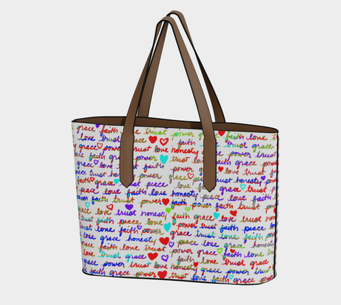 Words Vegan Leather Tote