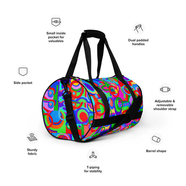 Color Rings Overnight Bag