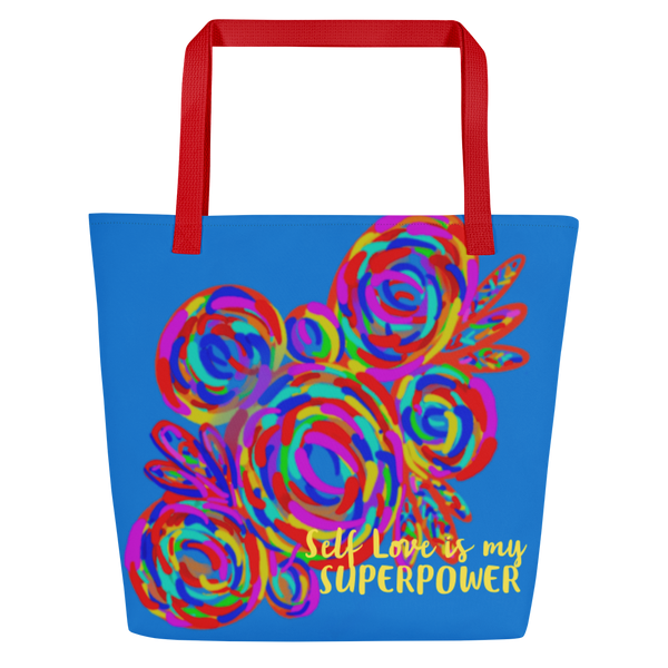 Self Love Is My Super Power Large Tote Bag