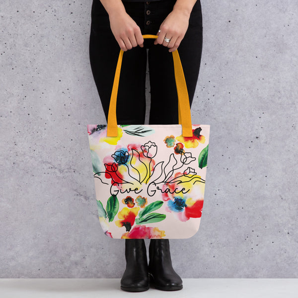 Give Grace Small Tote Bag