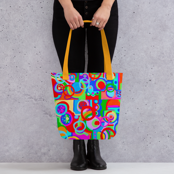 Color Rings Small Tote Bag
