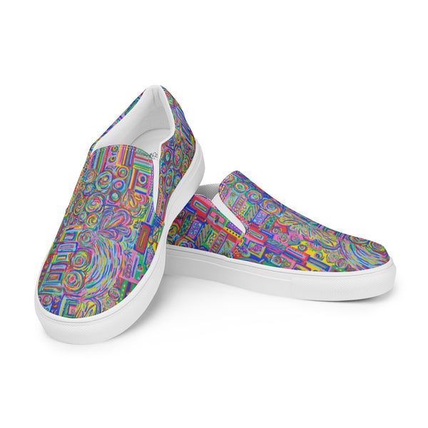 F-Cancer - Men’s Slip-on Canvas Shoes