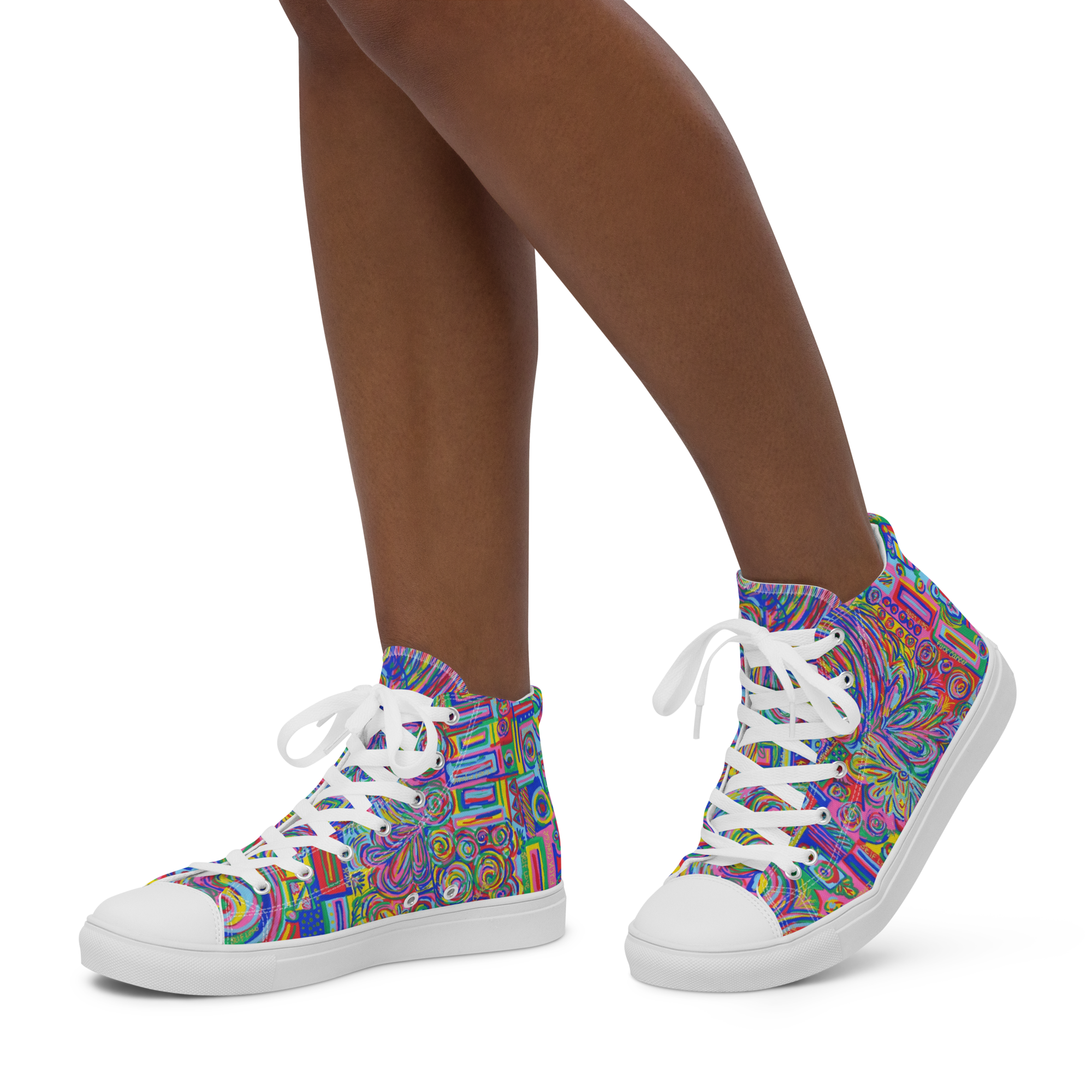 F-Cancer Women’s High Top Canvas Shoes