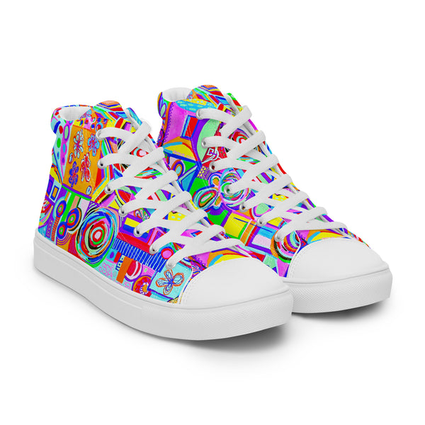 Square Life - Women’s High Top Canvas Shoes