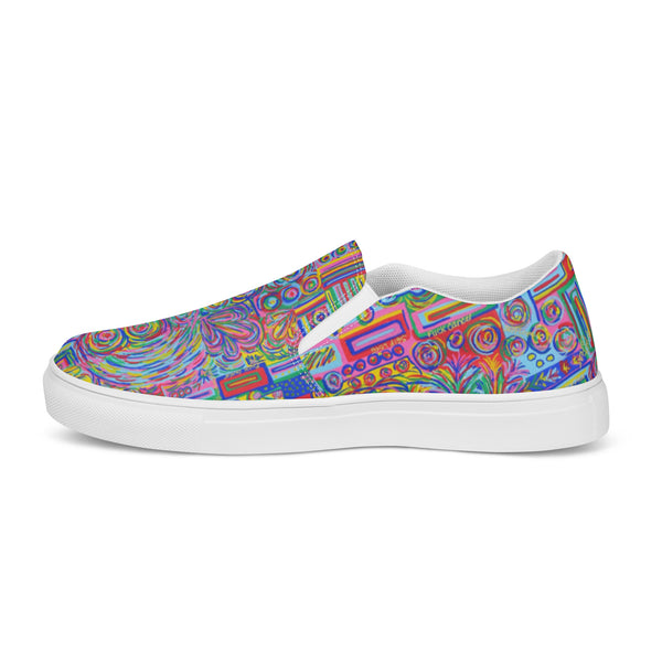 F-Cancer Women’s Slip-on Canvas Shoes